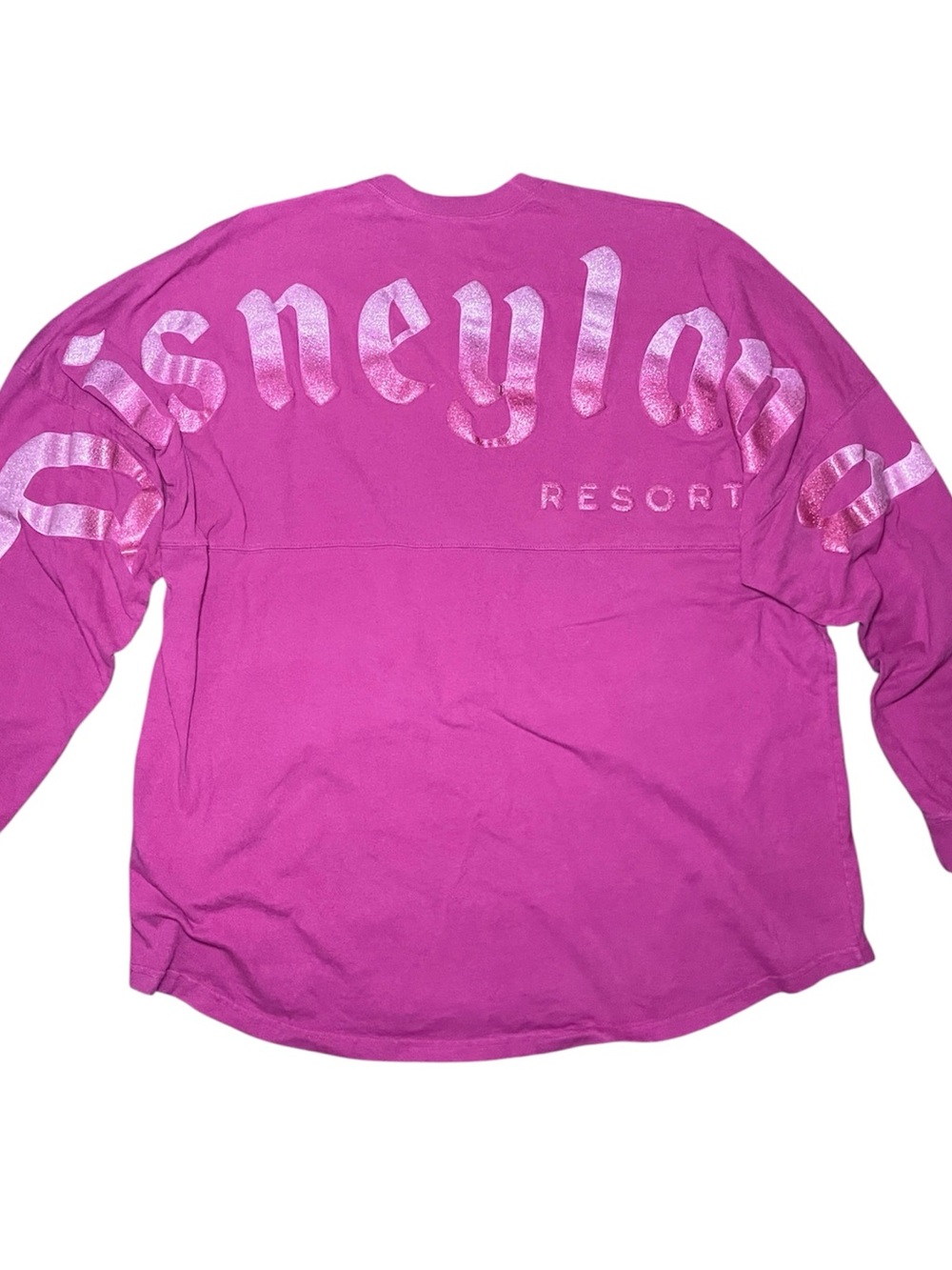 Disneyland Spirit Jersey Womens 2XL Glitter Pink Oversized Disney Parks XXL